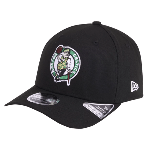 Bone Unissex New Era 9SEVENTY Stretch Snap NBA Boston Celtics PRETO-70957743- -1-